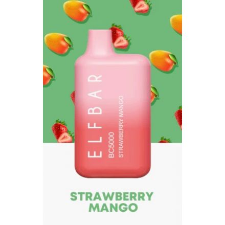 ELF BAR BC5000 - Strawberry Mango 5% - Rechargeable