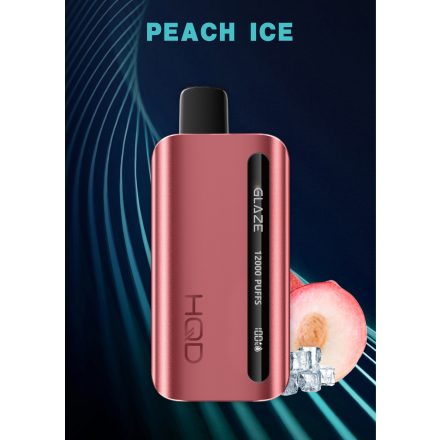 HQD Glaze 12000 - Peach Ice 5% - Rechargeable